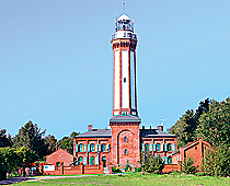 Leuchtturm von Niechorze, dem früheren Horst-Seebad