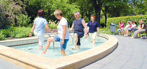Wassertretbecken im Heiligenstädter Kurpark