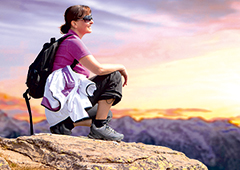 Reizklima im Gebirge: höhere UV-Strahlung