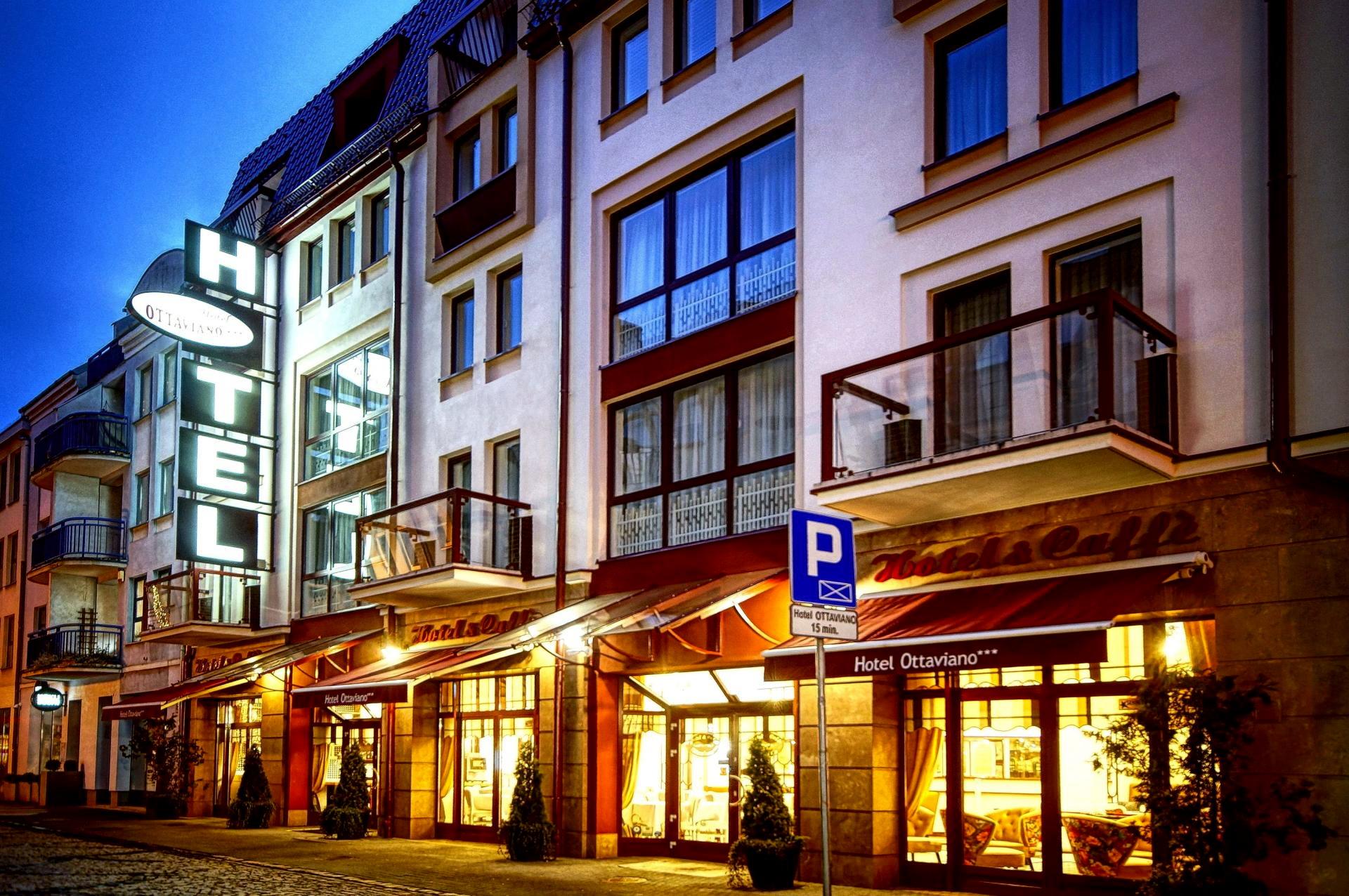 Außenansicht des Hotels Ottaviano in Swinemünde