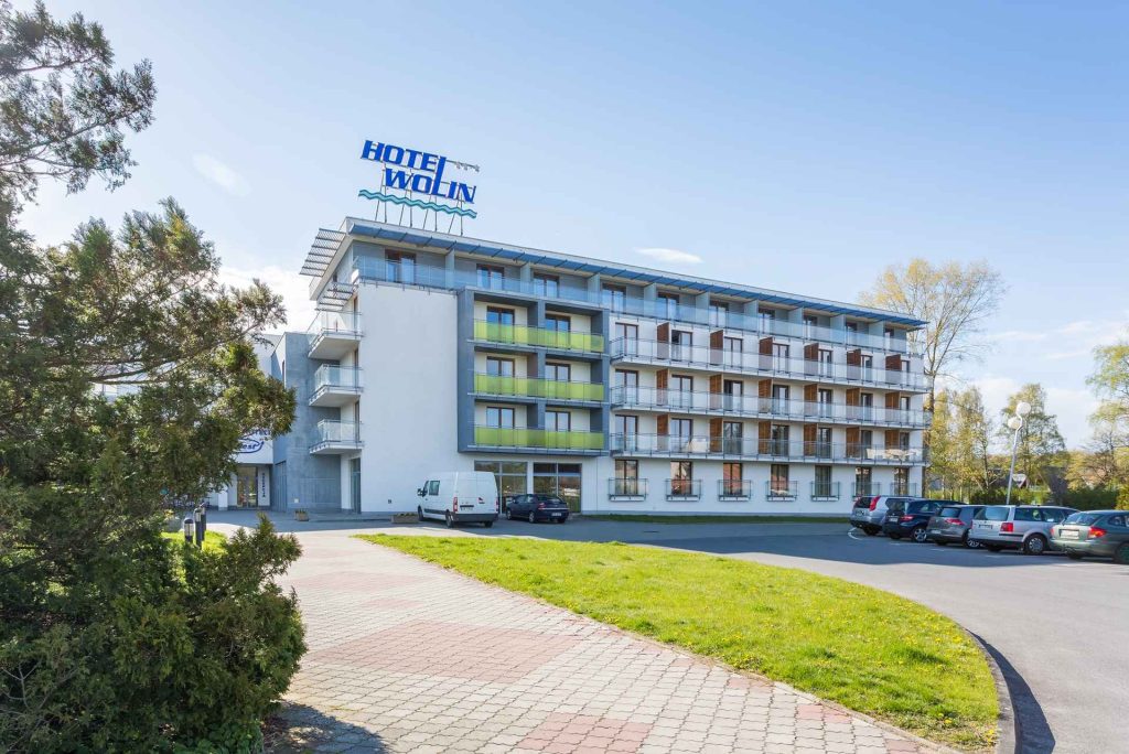 Außenansicht des Hotels Wolin in Misdroy